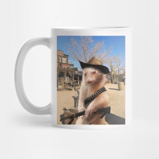 Funny Ferret Cowboy Mug